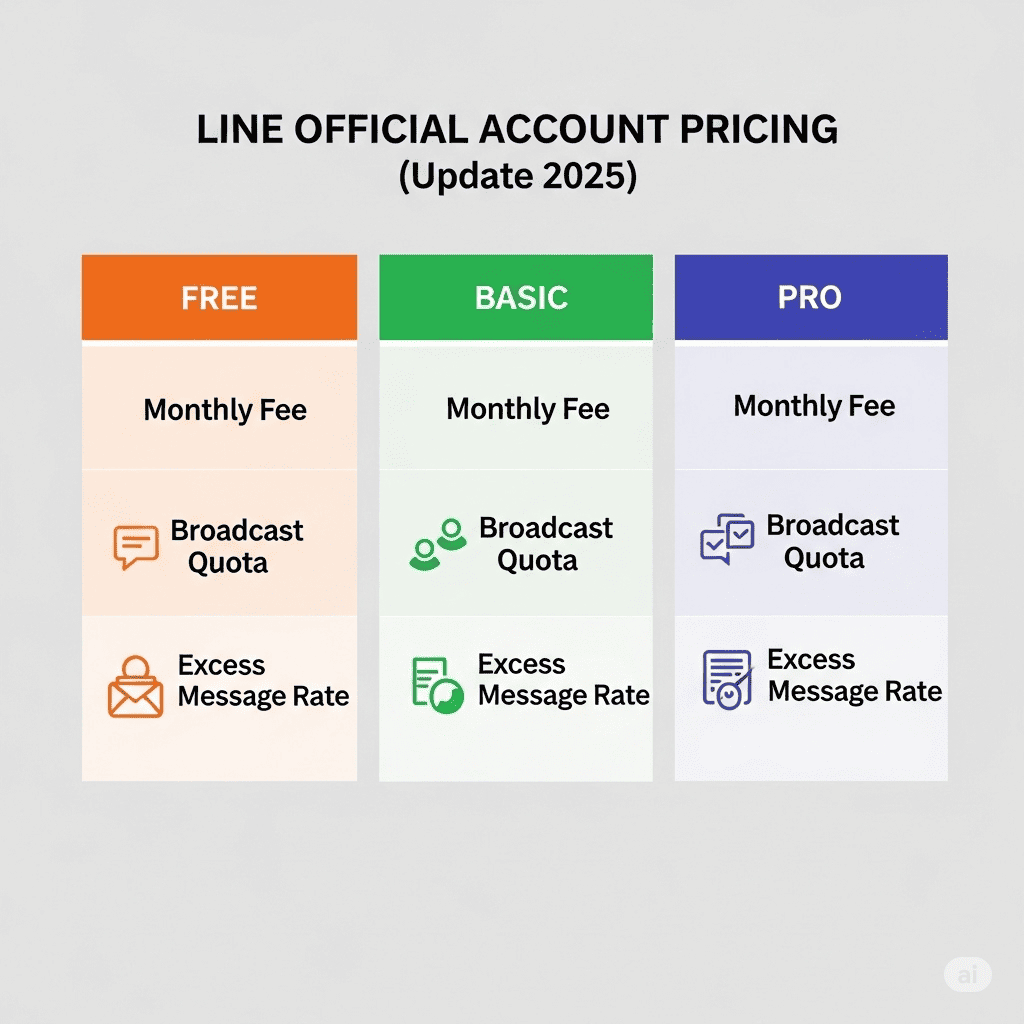 ค่าใช้จ่ายและแพ็กเกจของ LINE Official Account (อัปเดต 2025)